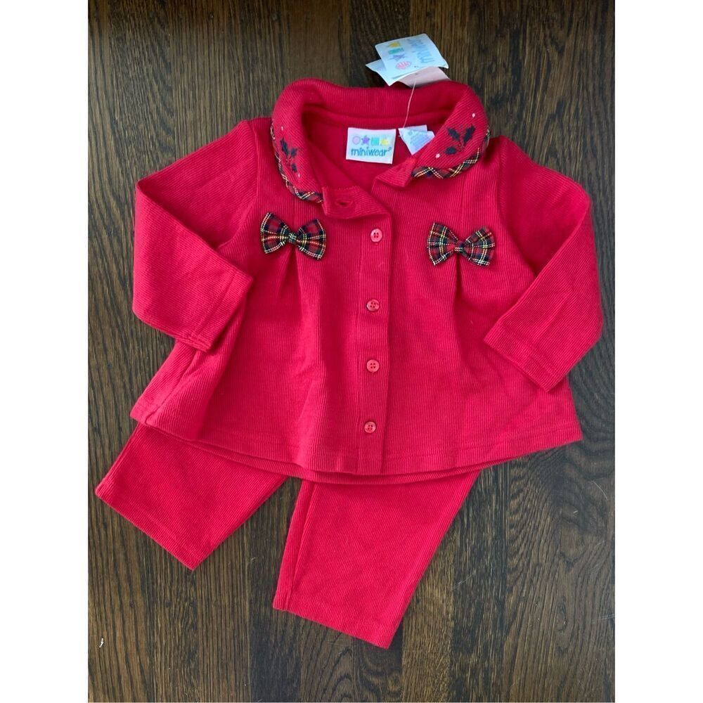NEW Vintage miniwear Toddler 12-18 Months 2-piece Outfit